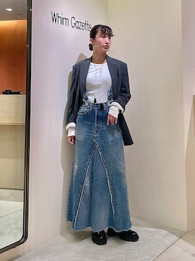 「THE PAUSE（ザ ポーズ）のアイテム（ジャケット/アウター）」を使った、ABEさん（骨格ストレート・レディース・167cm）の春コーディネート