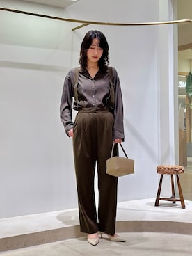 「アイテム（チョーカー）」を使った、ABEさん（レディース・167cm）の夏コーディネート