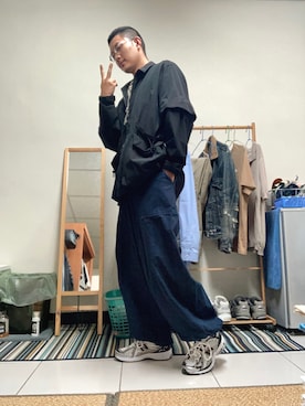 「Octo gambolのアイテム（ジャケット/アウター）」を使った、guosir1124さん（メンズ・175cm）の秋コーディネート