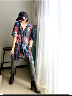 DIESEL(ディーゼル)の「レディース ジャケット シルバーコーティング