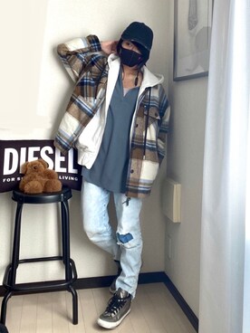 白パーカー のレディース人気ファッションコーディネート Wear