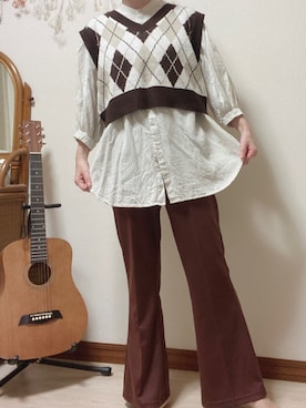 とりちゃんさん（レディース・158cm）の秋コーディネート