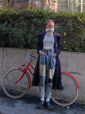 「JUCO.（ジュコ）のアイテム」を使った、Ranさん（レディース・166cm）の冬コーディネート