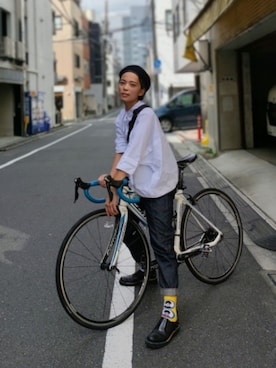 「JUCO.（ジュコ）のアイテム」を使った、Ranさん（レディース・166cm）の秋コーディネート