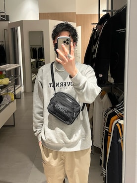 「LMCのアイテム（バッグ）」を使った、ittさん（メンズ・175cm）の冬コーディネート