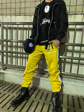 Palm Angelsのパンツ（イエロー系）を使った人気ファッション