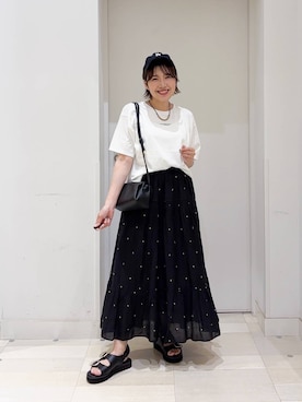 「GLOBAL WORK（グローバルワーク）のアイテム（帽子）」を使った、tahanyanさん（レディース・155cm）の夏コーディネート