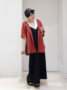 「GLOBAL WORK（グローバルワーク）のアイテム（ワンピース/ドレス）」を使った、tahanyanさん（レディース・155cm）の夏コーディネート