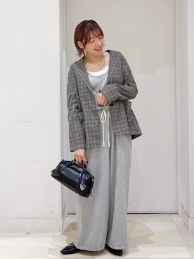 「GLOBAL WORK（グローバルワーク）のらくっションポインテッドバブーシュ/282406（パンプス、ブラック系）」を使った、tahanyanさん（レディース・155cm）の春コーディネート