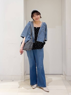 「GLOBAL WORK（グローバルワーク）のアイテム（帽子）」を使った、tahanyanさん（レディース・155cm）の夏コーディネート