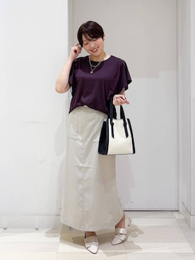 「アイテム（パンプス）」を使った、tahanyanさん（レディース・155cm・40代）の夏コーディネート