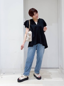 「デートコーデ」｜tahanyanさん（レディース・155cm・40代）の夏コーディネート