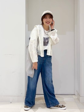 「GLOBAL WORK（グローバルワーク）のアイテム（帽子）」を使った、tahanyanさん（レディース・155cm）の春コーディネート
