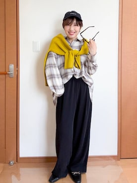 「アイテム（ニット/セーター）」を使った、tahanyanさん（レディース・155cm・40代）の秋コーディネート