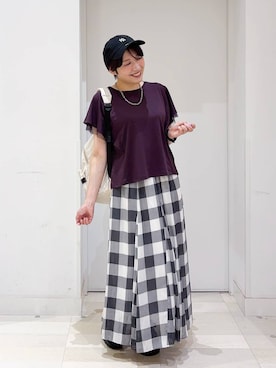 「デートコーデ」｜tahanyanさん（レディース・155cm・40代）の夏コーディネート