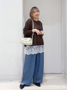 「GLOBAL WORK（グローバルワーク）のアイテム」を使った、tahanyanさん（レディース・155cm）の春コーディネート