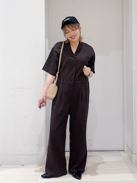 「GLOBAL WORK（グローバルワーク）のアイテム（帽子）」を使った、tahanyanさん（レディース・155cm）の春コーディネート