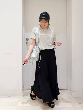 「GLOBAL WORK（グローバルワーク）のアイテム（帽子）」を使った、tahanyanさん（レディース・155cm）の夏コーディネート