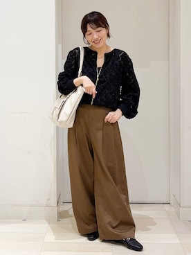 「GLOBAL WORK（グローバルワーク）のアイテム（ブルゾン）」を使った、tahanyanさん（レディース・155cm）の秋コーディネート