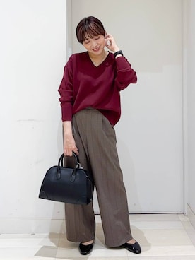 「アイテム（パンプス）」を使った、tahanyanさん（レディース・155cm・40代）の秋コーディネート