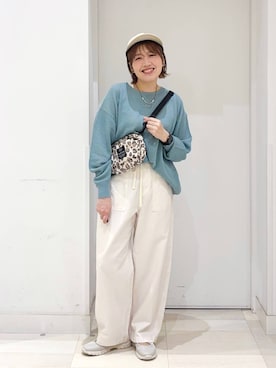 「GLOBAL WORK（グローバルワーク）のアイテム（シューズ）」を使った、tahanyanさん（レディース・155cm）の春コーディネート