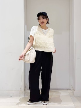 「GLOBAL WORK（グローバルワーク）のアイテム（帽子）」を使った、tahanyanさん（レディース・155cm）の夏コーディネート