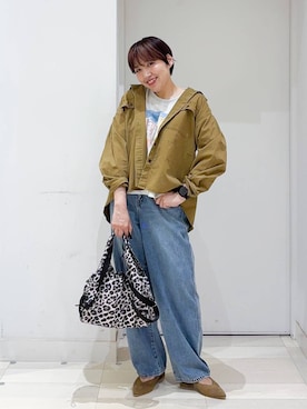 「アイテム（トートバッグ）」を使った、tahanyanさん（レディース・155cm・40代）の秋コーディネート