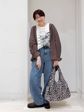「アイテム（デニムパンツ）」を使った、tahanyanさん（レディース・155cm・40代）の夏コーディネート