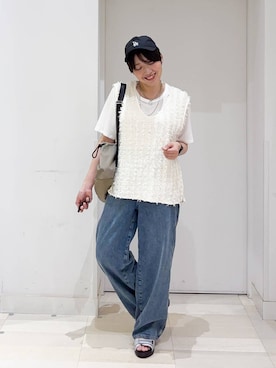 「GLOBAL WORK（グローバルワーク）のアイテム（ワンピース/ドレス）」を使った、tahanyanさん（レディース・155cm）の夏コーディネート
