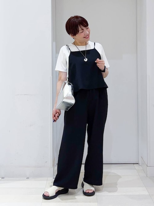 GLOBAL WORK ＊冷感サロペ＊TシャツSET GLOBAL WORK サロペット オーバーオール 冷感サロペ＊Tシャツ