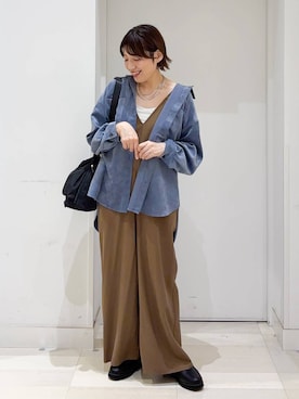 「GLOBAL WORK（グローバルワーク）のアイテム（トップス）」を使った、tahanyanさん（レディース・155cm）の秋コーディネート
