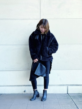 「シンフルコーデ」｜「アイテム（ブルゾン）」を使った、AYANEさん（レディース・166cm）の秋コーディネート
