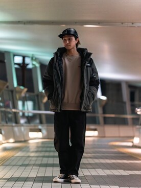 「schott（ショット）のSchott(ショット) 2TONE DOWN JACKET/ツートン ダウンパーカー ジャケット（ダウンジャケット/コート）」を使った、せいやさん（メンズ・173cm）の秋コーディネート