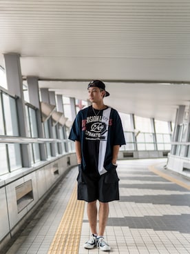 「ストリート系」｜せいやさん（メンズ・173cm・10代）の夏コーディネート