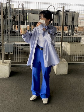 「SYU.HOMME/FEMM（シュウ）のアイテム」を使った、naru さん（レディース・155cm）の冬コーディネート