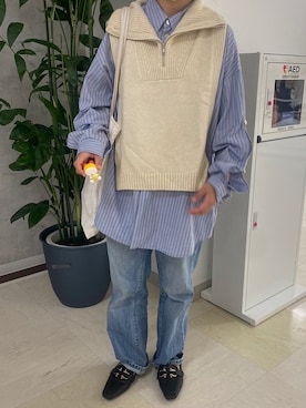 「SYU.HOMME/FEMM（シュウ）のアイテム」を使った、naru さん（レディース・155cm）の冬コーディネート