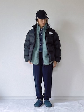 「アイテム（スウェットパンツ、グレー系）」を使った、ヨコちゃんさん（メンズ・165cm）の秋コーディネート