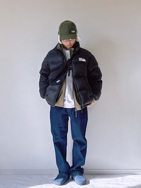 「アイテム（ボディバッグ/ウエストポーチ）」を使った、ヨコちゃんさん（メンズ・165cm）の秋コーディネート