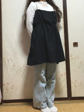 「カジュアルガーリー」｜澪さん（レディース・150cm）の春コーディネート