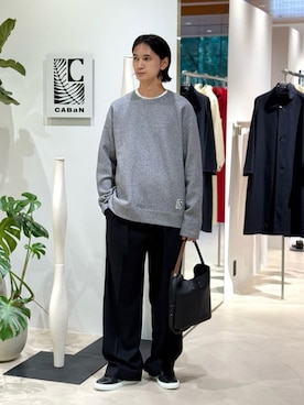 「caban」｜TOMORROWLAND_okadaさん（メンズ・181cm）の秋コーディネート