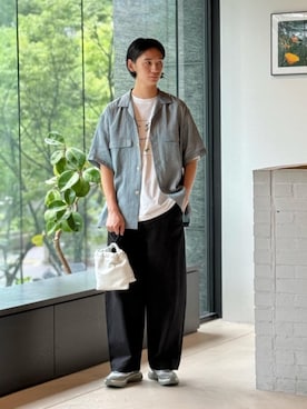 「caban（キャバン）のアイテム」を使った、TOMORROWLAND_okadaさん（メンズ・181cm）の夏コーディネート