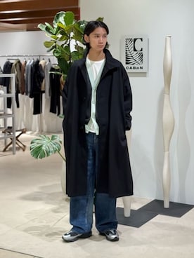 「caban」｜「アイテム（ジャケット/アウター）」を使った、TOMORROWLAND_okadaさん（メンズ・181cm）の冬コーディネート