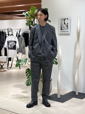 「caban」｜TOMORROWLAND_okadaさん（メンズ・181cm）の秋コーディネート