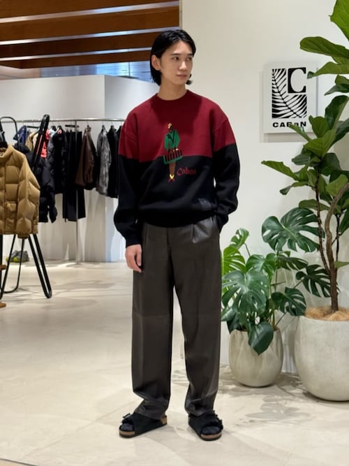 セール】クラッシュレザー スラックス（スラックス）｜EDITION