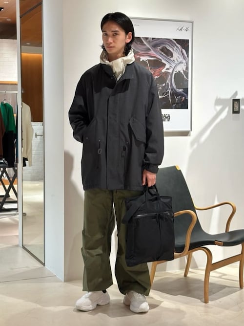 ウールギャバ ミリタリーブルゾン