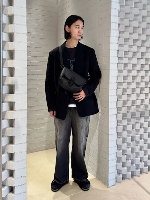 CABaN ウールコットンダブルフェイス エンブロイダリープルオーバー