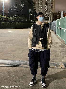 「FR2」｜mreggさん（メンズ・180cm）の冬コーディネート