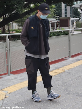 「nike」｜「アイテム（ジャケット/アウター）」を使った、mreggさん（メンズ・180cm）の冬コーディネート