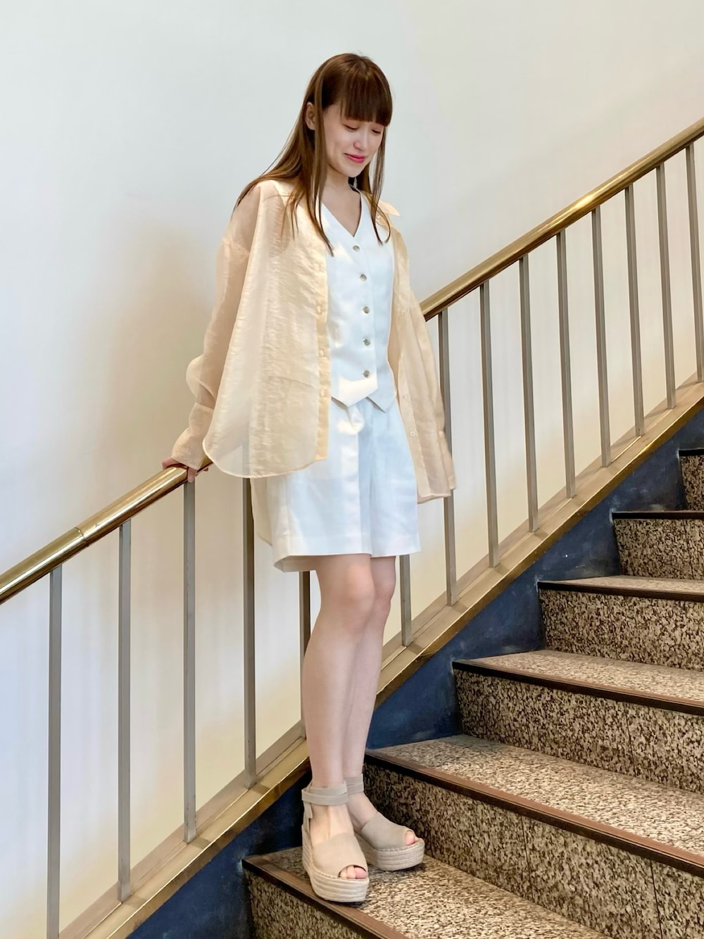 ジュリアブティック JULIA BOUTIQUE ビジュー＆パール厚底ビーチ