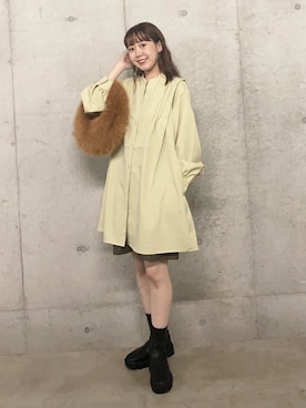 「アイテム（ワンピース/ドレス）」を使った、みてきちさん（レディース・155cm・20代）の秋コーディネート